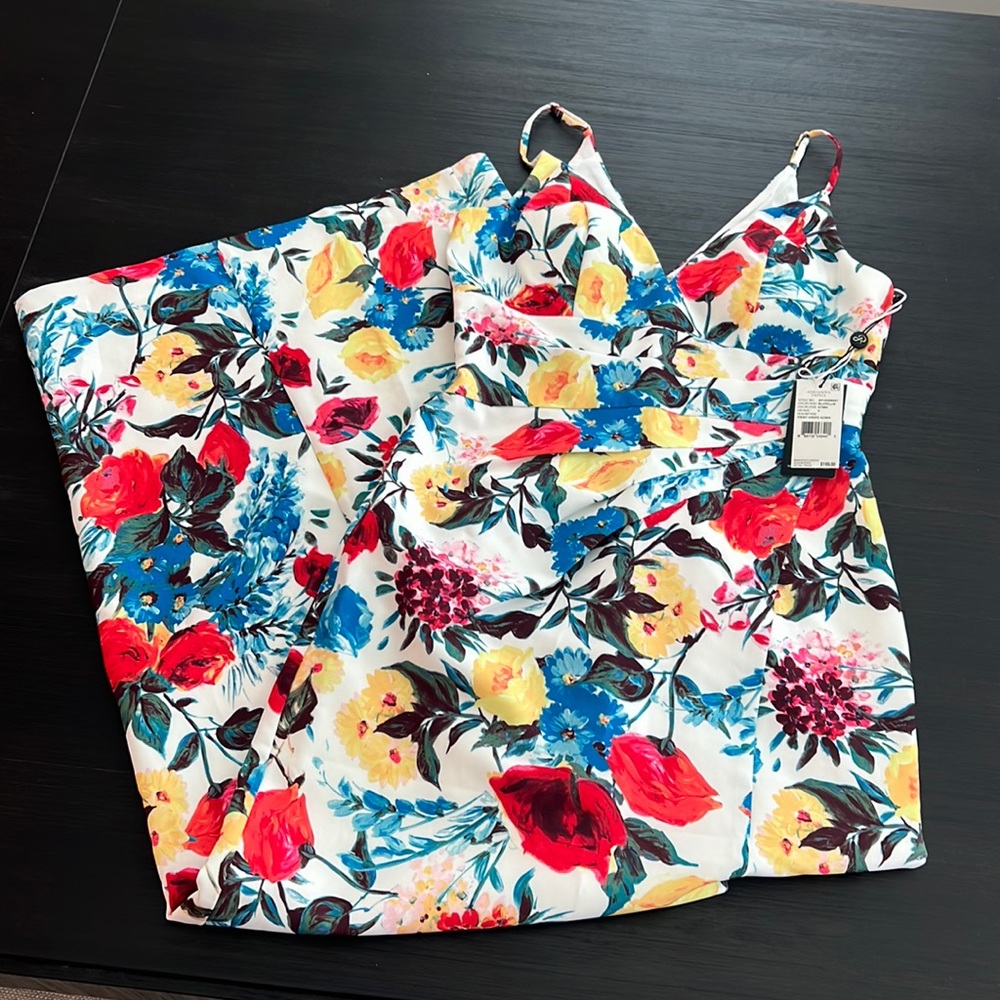 Adrianna Papell floral gown